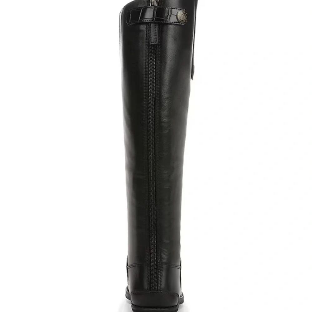 Sam Edelman Penny Tall Black Over-the-Knee Leather Boots